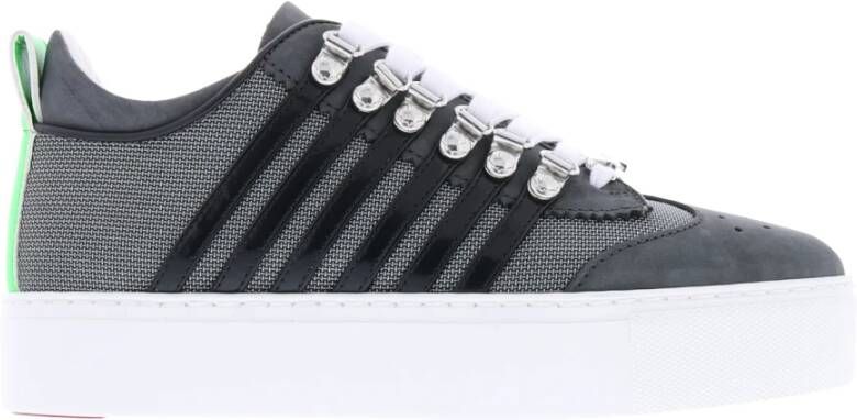 Dsquared2 Maxi Sole Leren Sneakers Worldwide Exclusive Gray Dames