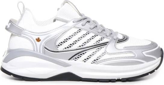 Dsquared2 Mesh Veterschoenen Wit Zilver White Heren