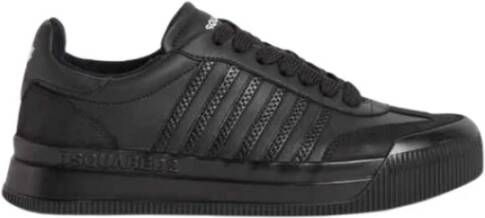 Dsquared2 Monochrome Gestreepte Sportschoenen Black Heren