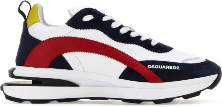 Dsquared2 Multicolor leren en suède Slash sneakers Meerkleurig Heren