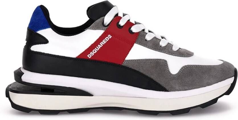 Dsquared2 Multicolor Skr? Streg Sneakers Wit Heren