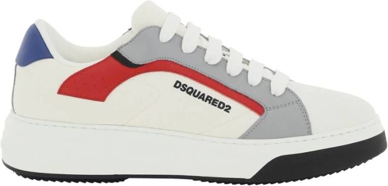 Dsquared2 Nylon en leren bumper sneakers White Heren