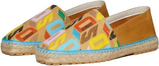 Dsquared2 Platte Espadrilles voor Heren met Suède Details Multicolor Heren