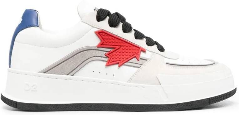 Dsquared2 Premium Leren Sneakers White Heren