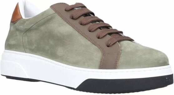 Dsquared2 Premium Nabuk Bottalato Sneakers Green Heren