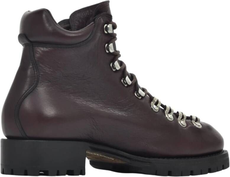 Dsquared2 Rode Veterschoenen voor Heren Bruin Dames