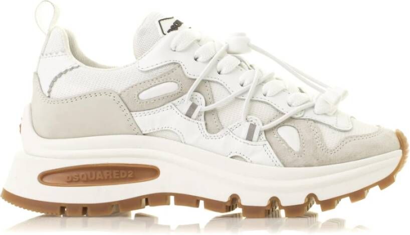 Dsquared2 Run Ds2 Sneaker Sportief en Stijlvol Wit Dames