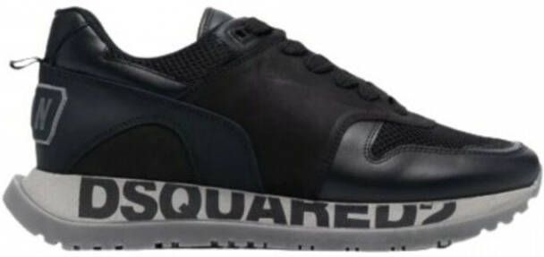 Dsquared2 Lace-Up Low Top Sneakers Black Heren