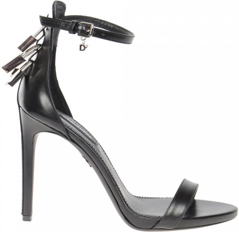 Dsquared2 Verhoog je stijl met hoge hak sandalen Black Dames