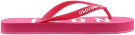 Dsquared2 Elegante zomerse teenslippers voor vrouwen Roze Dames