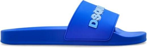 Dsquared2 Slides met logo Blue Heren