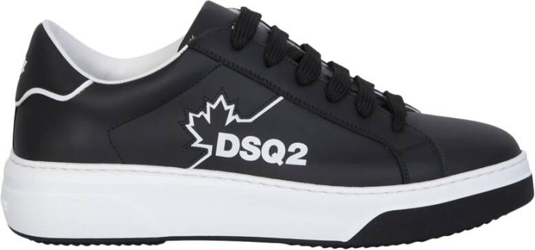 Dsquared2 Lace-Up Low Top Sneakers Zwart Heren