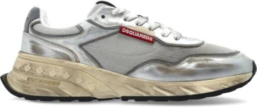 Dsquared2 Lage vetersneakers Gray Dames