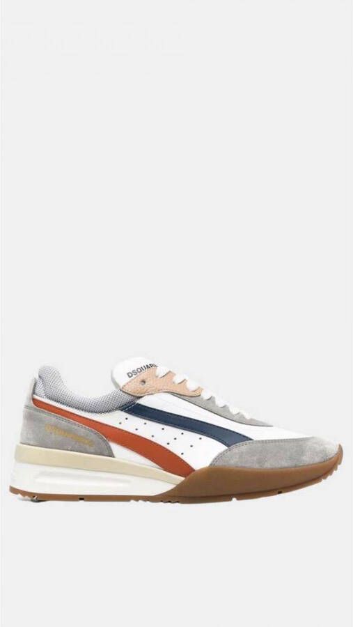 Dsquared2 Originele Legend Leren Sneakers Wit White Heren