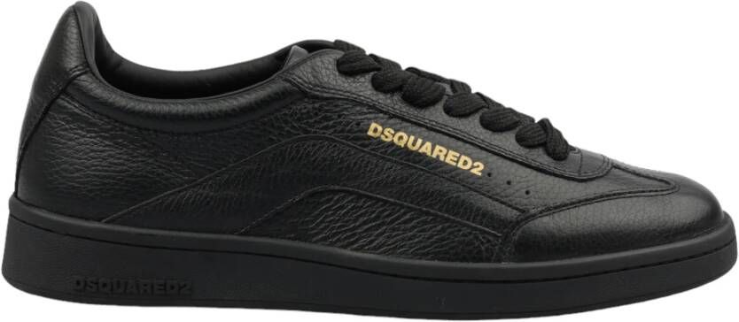 Dsquared2 Leren Veterschoenen Gemaakt in Italië Black Heren