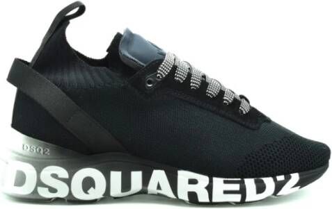 Dsquared2 Fly Sneakers Trendsettende elastische sneakers met gradient zool Black Heren