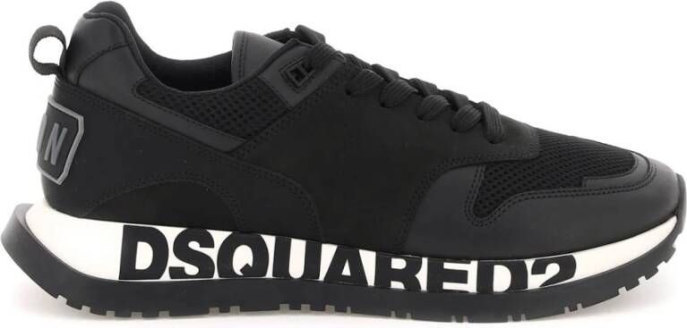 Dsquared2 Lace-Up Low Top Sneakers Black Heren