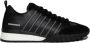 Dsquared2 Zwarte Leren Sneakers met Suède Detail Black Heren - Thumbnail 1