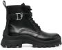 Dsquared2 Vetersluiting Leren Enkellaarzen Black Dames - Thumbnail 5