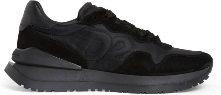 Dsquared2 Stijlvolle Veterschoenen voor Hardlopen Black Heren