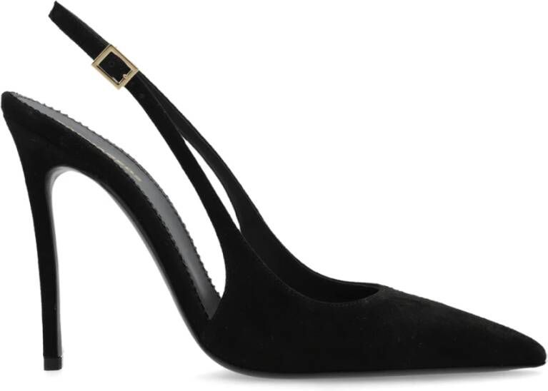 Dsquared2 Suède hoge hakken Black Dames