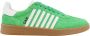 Dsquared2 Suede Leren Band Sneakers Green Heren - Thumbnail 1