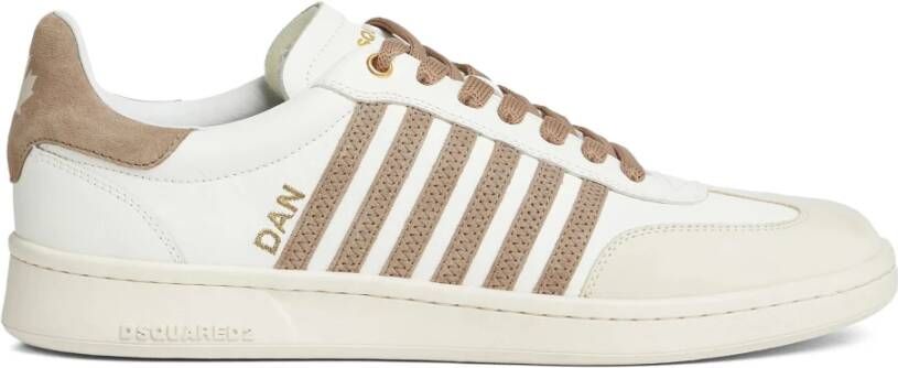 Dsquared2 Urban Boxer Sneakers met '70s Stijl White Heren