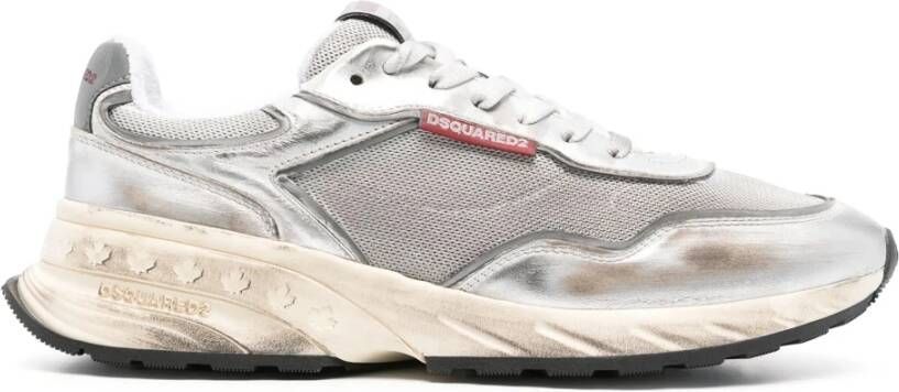 Dsquared2 Urban Running Sneaker met Color Block Design Gray Heren