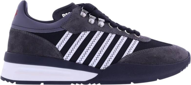 Dsquared2 Veters Lage Top Sneakers Zwart Heren