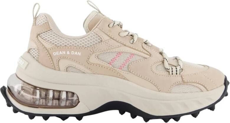 Dsquared2 Veterschoenen met lage top Beige Dames