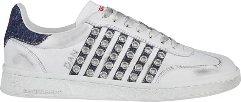 Dsquared2 Veterschoenen met lage top White Heren