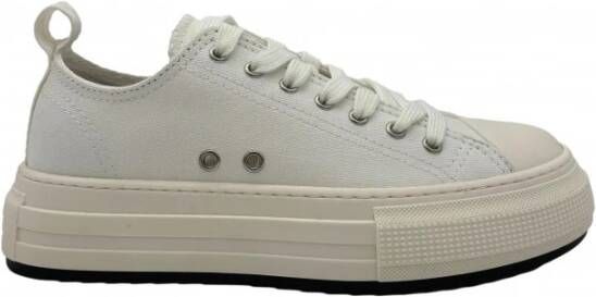 Dsquared2 Witte Berlin Canvas Tennis Sneakers White Heren