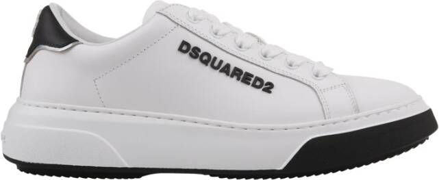 Dsquared2 Witte Bumper Sneakers met Logo White Dames