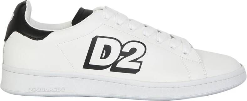 Dsquared2 Witte lage veterschoenen White Heren