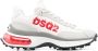 Dsquared2 Witte Veterschoenen met Dikke Rubberen Zool White Heren - Thumbnail 1