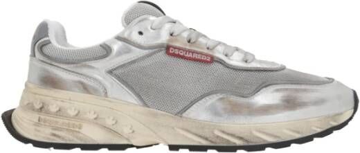 Dsquared2 Zilveren Sneakers voor een stijlvolle look Gray Heren