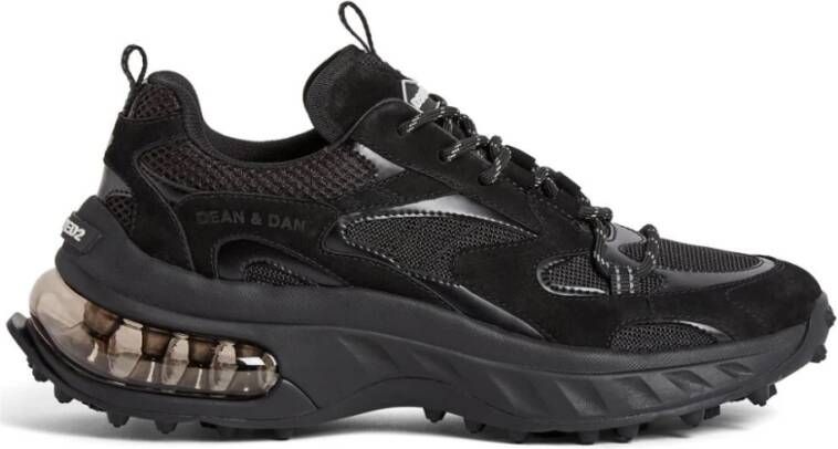 Dsquared2 Zwart Gunmetal Sneakers Black Heren