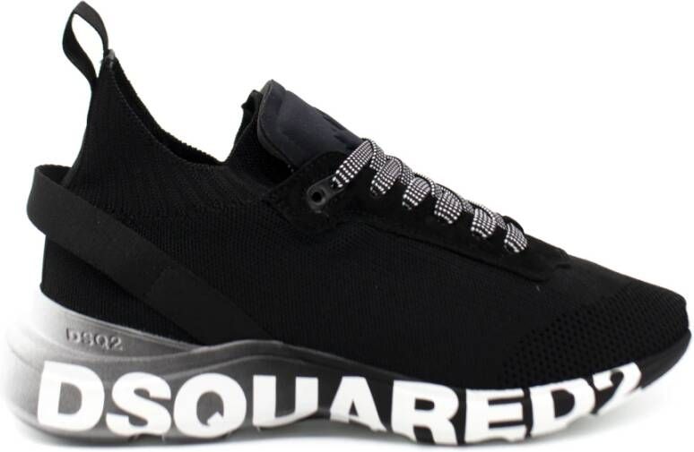 Dsquared2 Zwarte Fly Sneakers PRE FW `23 Collectie Black Heren