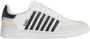 Dsquared2 Zwarte Gestreepte Leren Sneakers White Dames - Thumbnail 1