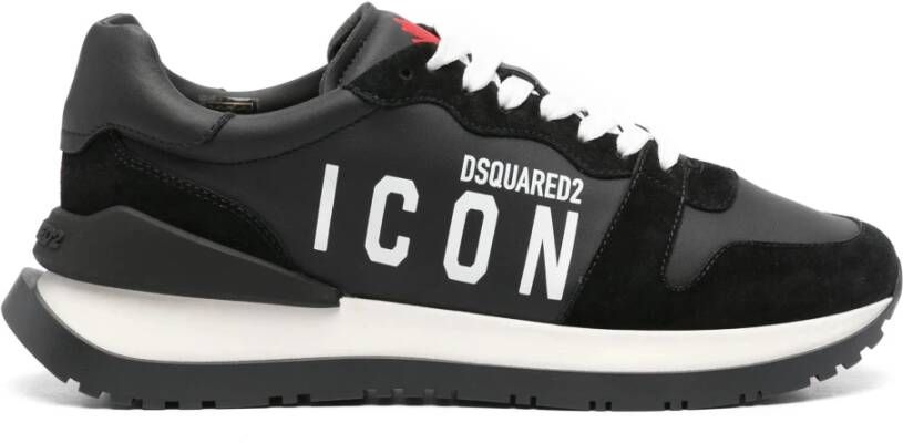 Dsquared2 Zwarte Hardloopschoenen Black Heren