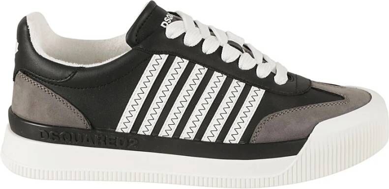 Dsquared2 Zwarte Sneakers met Logo Detailing Multicolor Heren