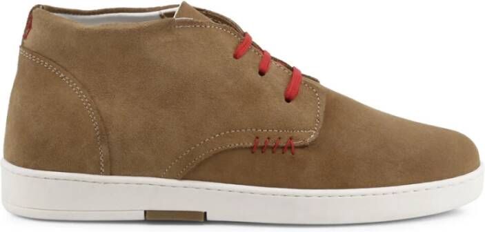 Duca di Morrone Ettore Suede Brown Veterschoenen Brown Heren