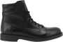 Duca di Morrone Men's Ankle Boots Zwart Heren - Thumbnail 1