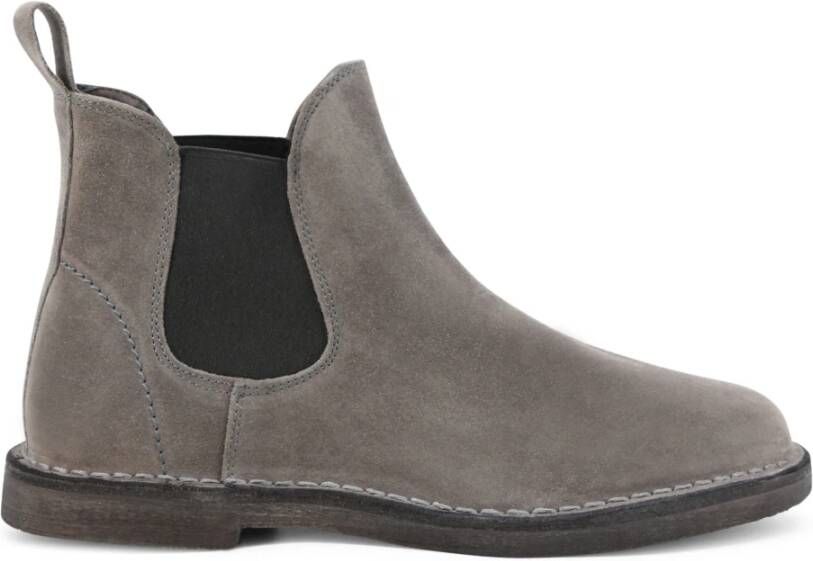 Duca di Morrone Leonardo Suede Gray Laarzen Gray Heren