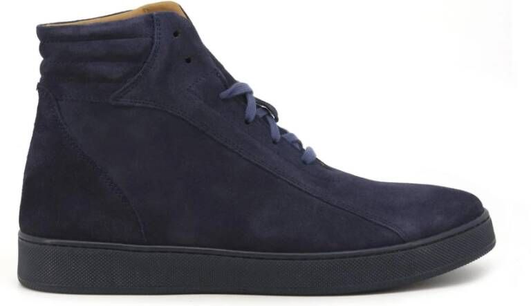 Duca di Morrone Men's Ankle Boots Blauw Heren