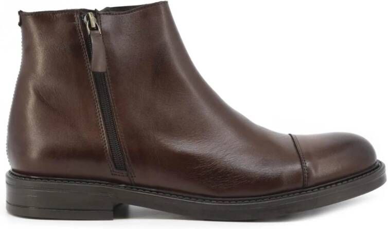 Duca di Morrone Men's Ankle Boots Bruin Heren