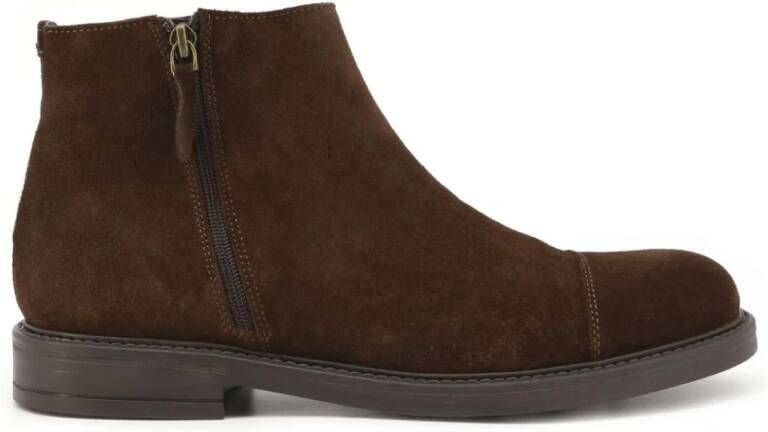 Duca di Morrone Men's Ankle Boots Bruin Heren