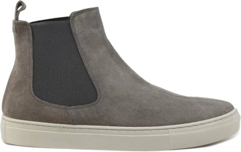 Duca di Morrone Men's Ankle Boots Grijs Heren