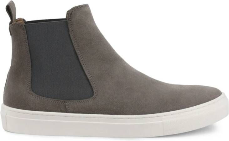 Duca di Morrone Nicolo Leren Sneakers Grijs Gray Heren