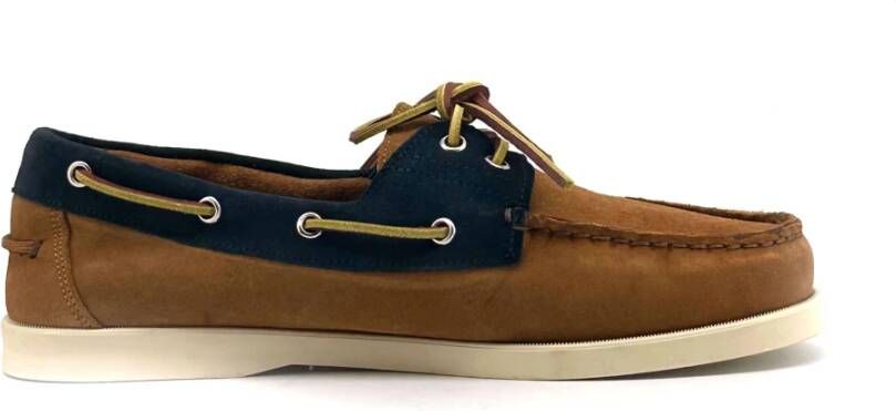 Duca di Morrone Santiago Suède Mocassins Bruin Blauw Brown Heren